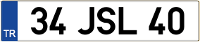 Trailer License Plate